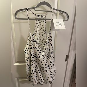 Cow print tank